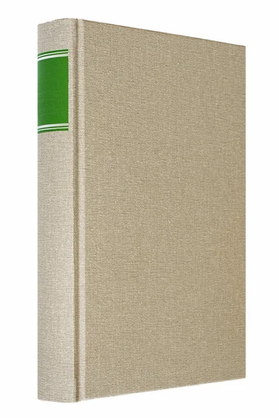 Livro cinza isolado no fundo branco — Fotografia de Stock