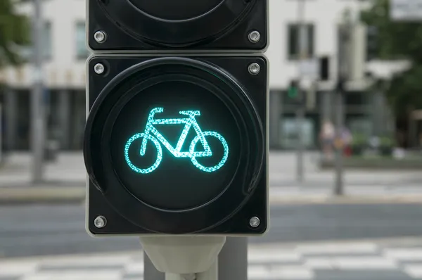 Luz verde para bicicleta —  Fotos de Stock