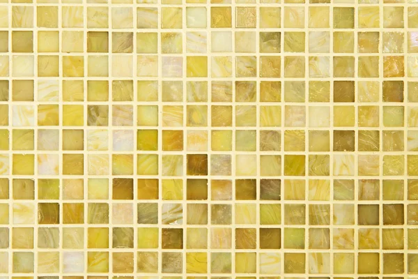 Textura: Hermoso mosaico moderno amarillo en la pared . Imágenes de stock libres de derechos
