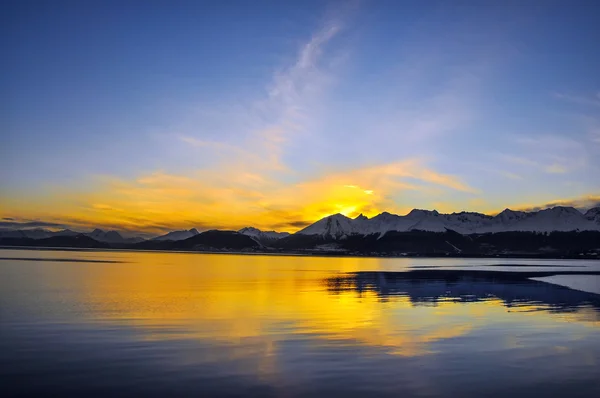 A nap végén a Tierra del Fuego — Stock Fotó