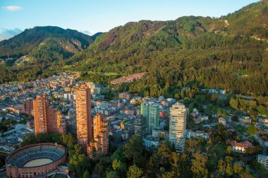 Bogota and the Andes Mountains clipart