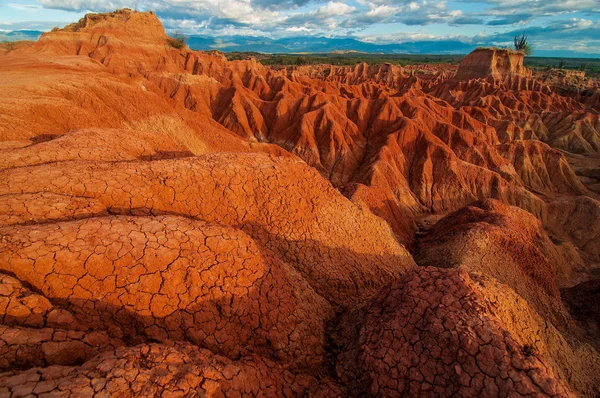 Röda klippformationer i tatacoa — Stockfoto