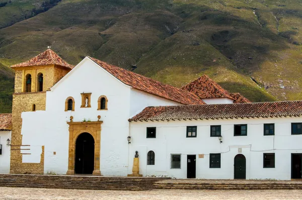 Kyrkan i villa de leyva — Stockfoto