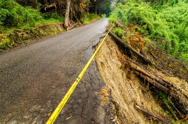 Collapsed Road — Stock Photo, Image