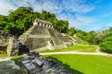 Temples in Palenque clipart