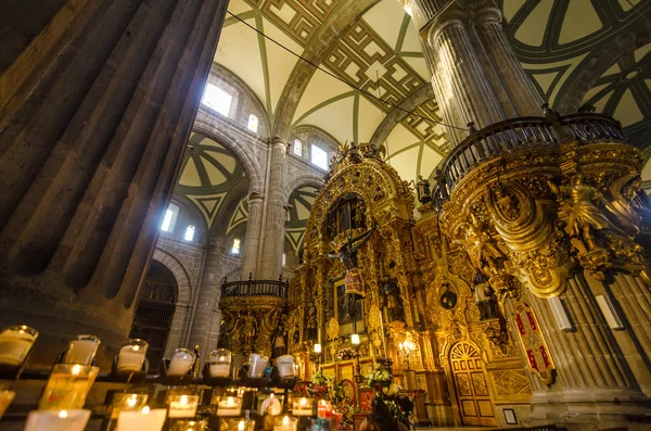 墨西哥城大教堂内部 — 图库照片