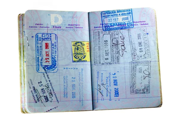 US Passport on White — Stock Photo, Image