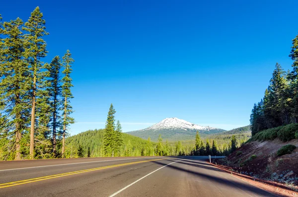 Bosque, Montaña y Autopista — Foto de Stock