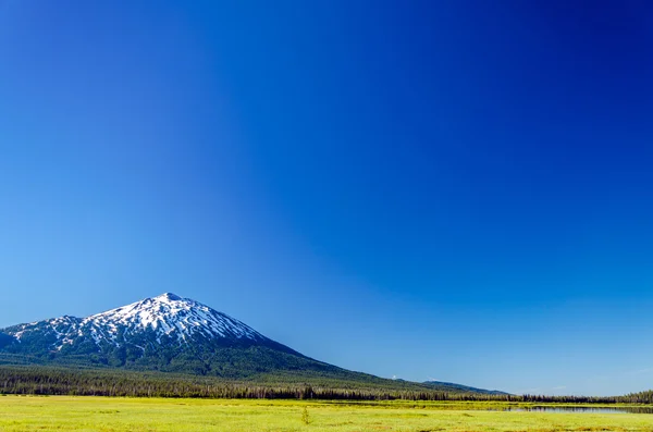 Mount bachelor- en blauwe hemel — Stockfoto