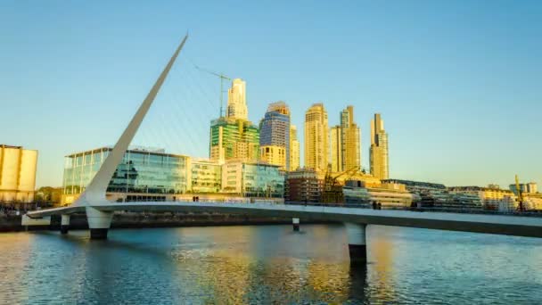 Puerto Madero Time Lapse — Stock Video