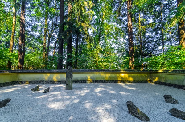 Zenová zahrada pohled — Stock fotografie