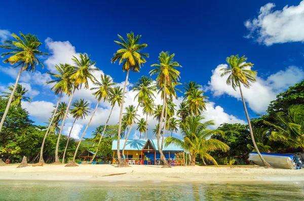 Карибский пляжный домик — стоковое фото
