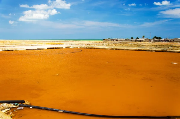 Zee zout productie — Stockfoto