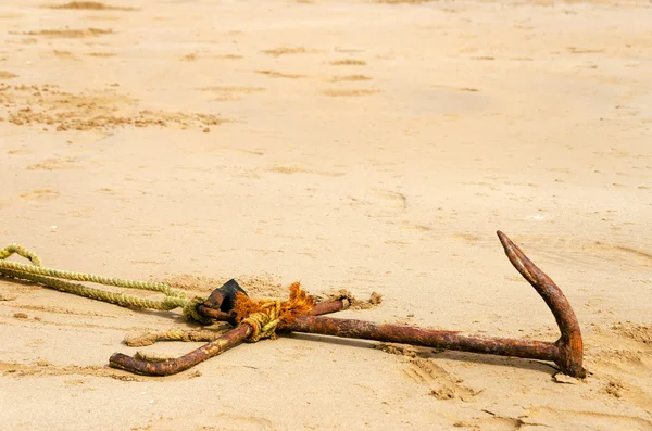 Anchor in the Sand — Stock Photo, Image