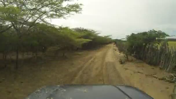 在沙漠的定时开车 — 图库视频影像