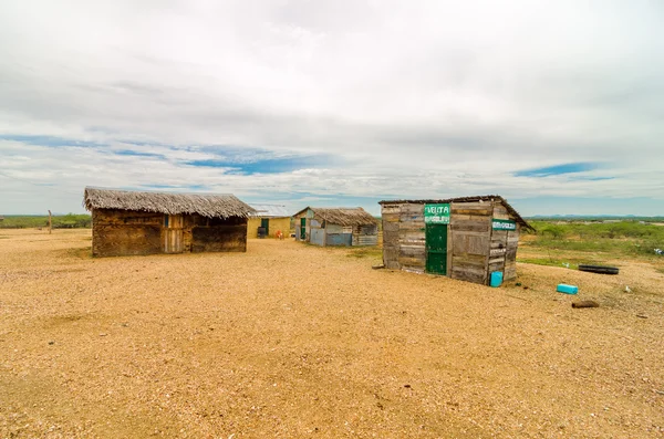 Three Wooden Shacks — Stock Photo, Image