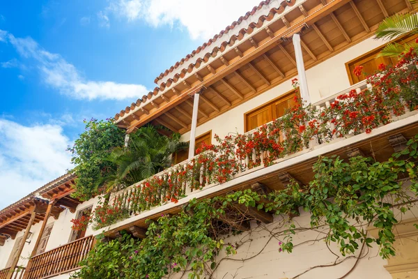 White Colonial Balcony — Stock Photo, Image