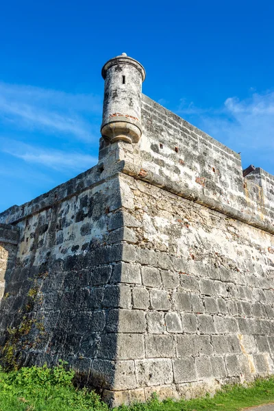 Cartagena, colombia muur hoek — Stockfoto