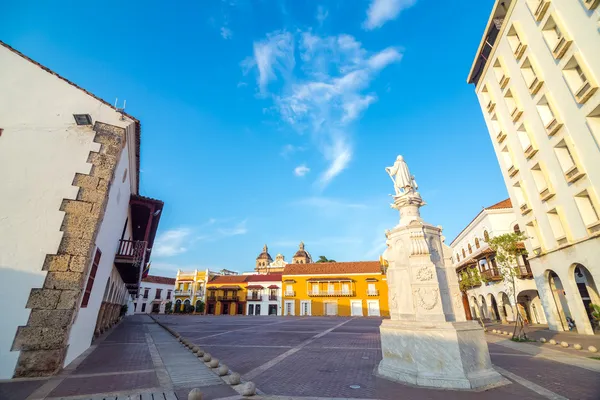 Plaza Histórica en Cartagena, Colombia — Foto de Stock