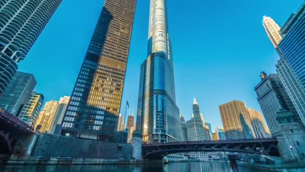 Centro de Chicago Time Lapse — Vídeos de Stock