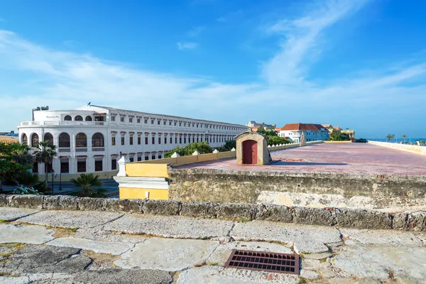 Vista da parede de Cartagena — Fotografia de Stock