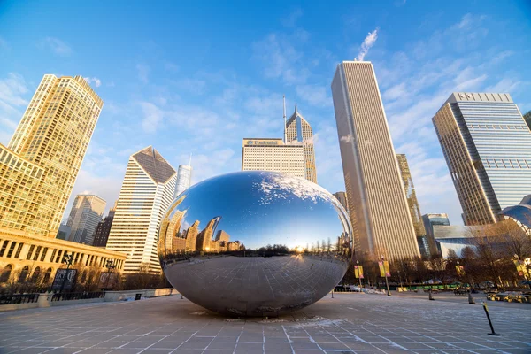 Chicago Cloud Gate Sunrise — Stock Photo, Image