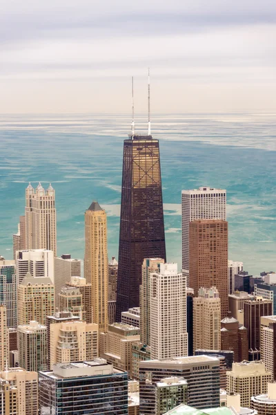 Чикаго хмарочосів та озера — стокове фото