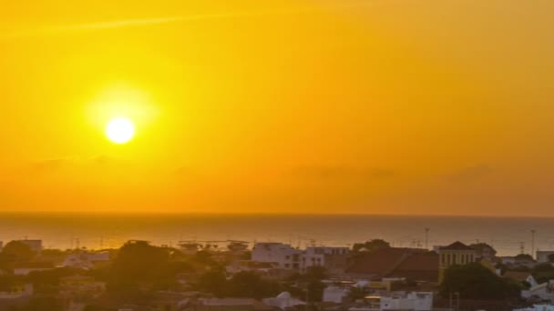 Płukanie cartagena zachód słońca — Wideo stockowe