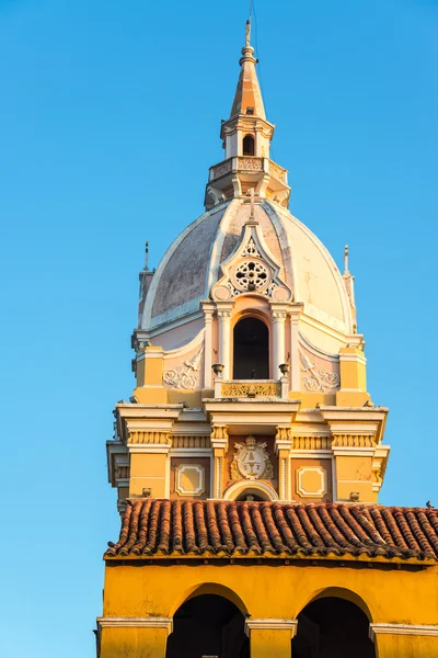 卡塔赫纳大教堂的尖顶 — 图库照片