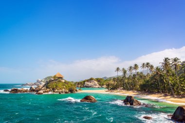 Beautiful Tayrona Beach clipart