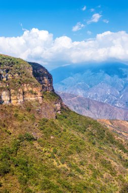 Vertical View of Chicamocha Canyon clipart