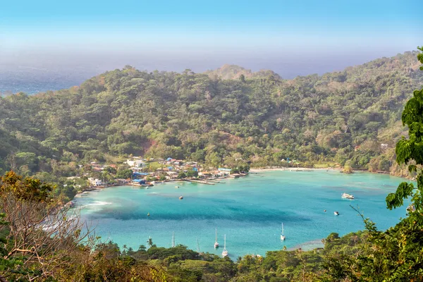 Vista della baia di Sapzurro — Foto Stock