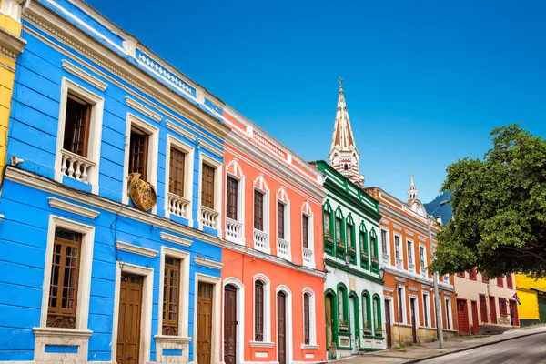 Fachadas coloridas — Fotografia de Stock