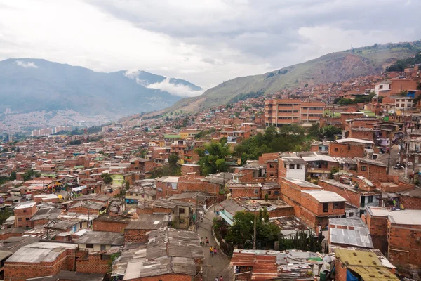 Medellin sloppenwijken — Stockfoto