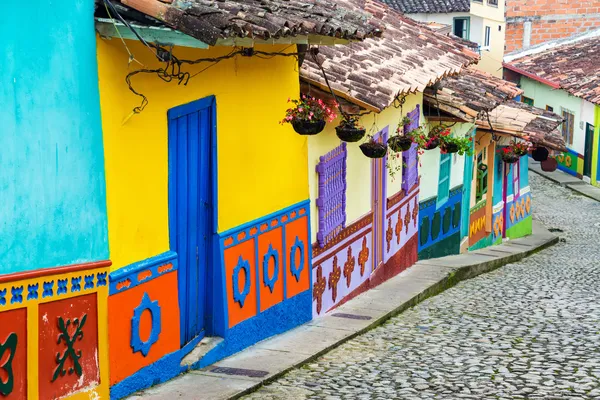 Rua colorida — Fotografia de Stock