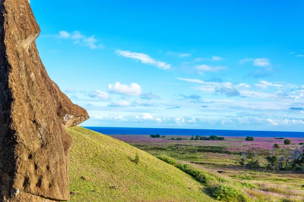 Moai único — Fotografia de Stock