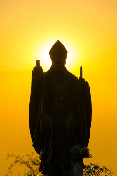 Statue du Pape Silhouette — Photo