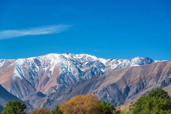 Andes vista montanha — Fotografia de Stock