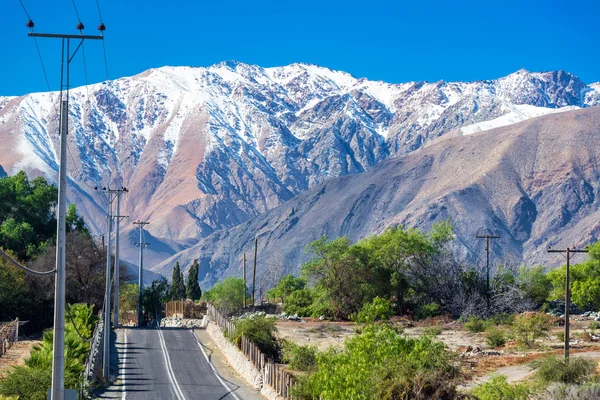 Andes dağ yolu — Stok fotoğraf