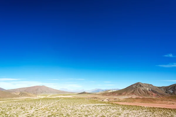Krajobraz wysokim równiny w Boliwii — Zdjęcie stockowe