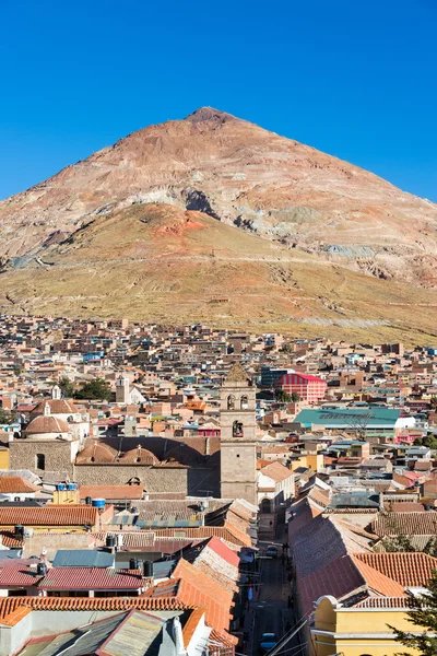 Cerro rico über potosi, bolivien — Stockfoto