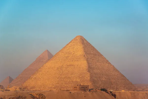 Zicht Piramides Van Giza Egypte — Stockfoto
