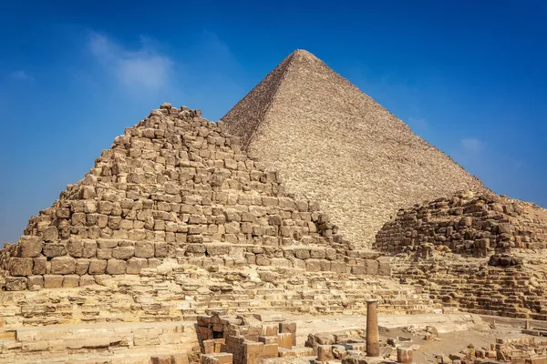 Prachtig Uitzicht Grote Piramide Van Gizeh Egypte — Stockfoto