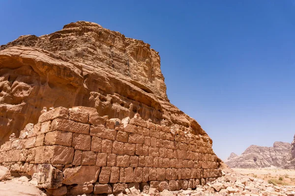 Σπίτι Του Λόρενς Της Αραβίας Στο Wadi Rum Ιορδανία — Φωτογραφία Αρχείου
