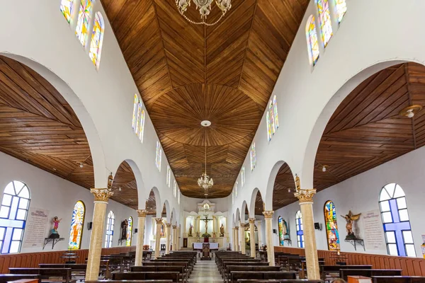 Salento Quindio Colombia February 2022 Beautiful Our Lady Carmen Church — Stok Foto