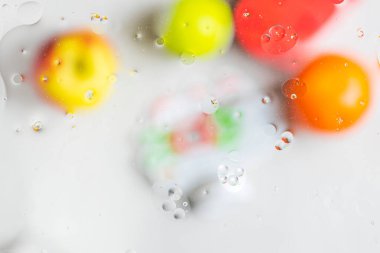 Yakın görüntü dokusu beyaz, kırmızı, turuncu renkli soyut tasarım. Güzel soyut arkaplanlar.