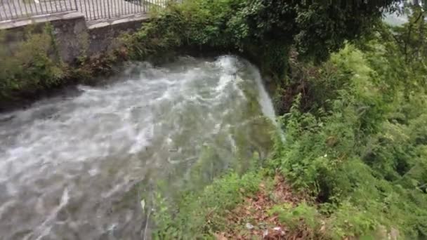 Bela Vista Início Cachoeiras Famosas Grécia Bela Natureza Fundos — Vídeo de Stock