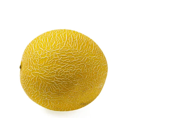 Vista Ravvicinata Del Melone Isolato Sfondo Bianco Bellissimo Sfondo — Foto Stock