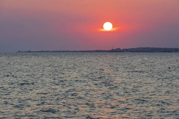 Herrlicher Sonnenuntergang Blick Auf Die Natürliche Landschaft Griechenland Schöne Bunte — Stockfoto