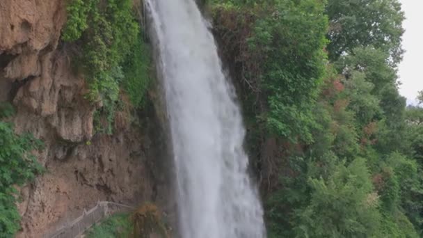 Bela Vista Natureza Grécia Com Cachoeiras — Vídeo de Stock